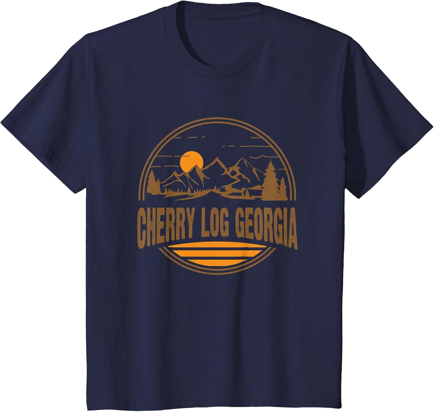 Vintage Cherry Log, Georgia Mountain Hiking Souvenir Print