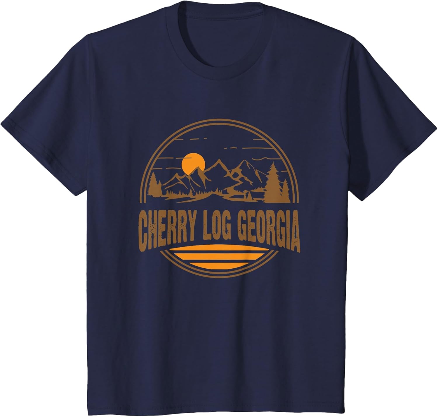 Vintage Cherry Log, Georgia Mountain Hiking Souvenir Print