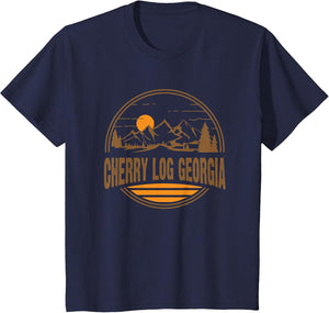Vintage Cherry Log, Georgia Mountain Hiking Souvenir Print