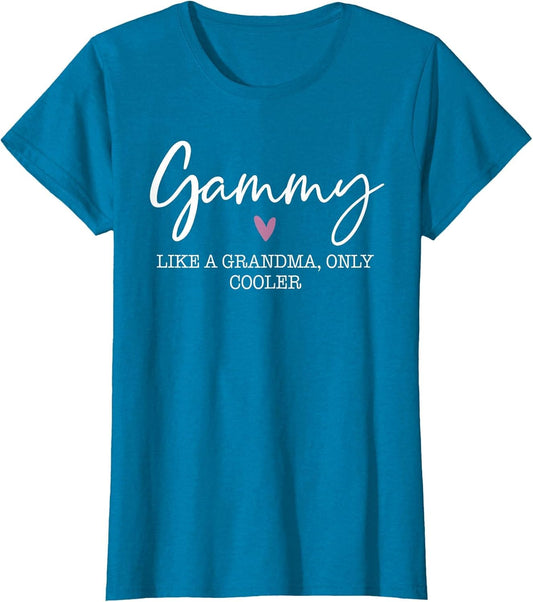 Gammy Like A Grandma Only Cooler Heart Mother's Day Gammy