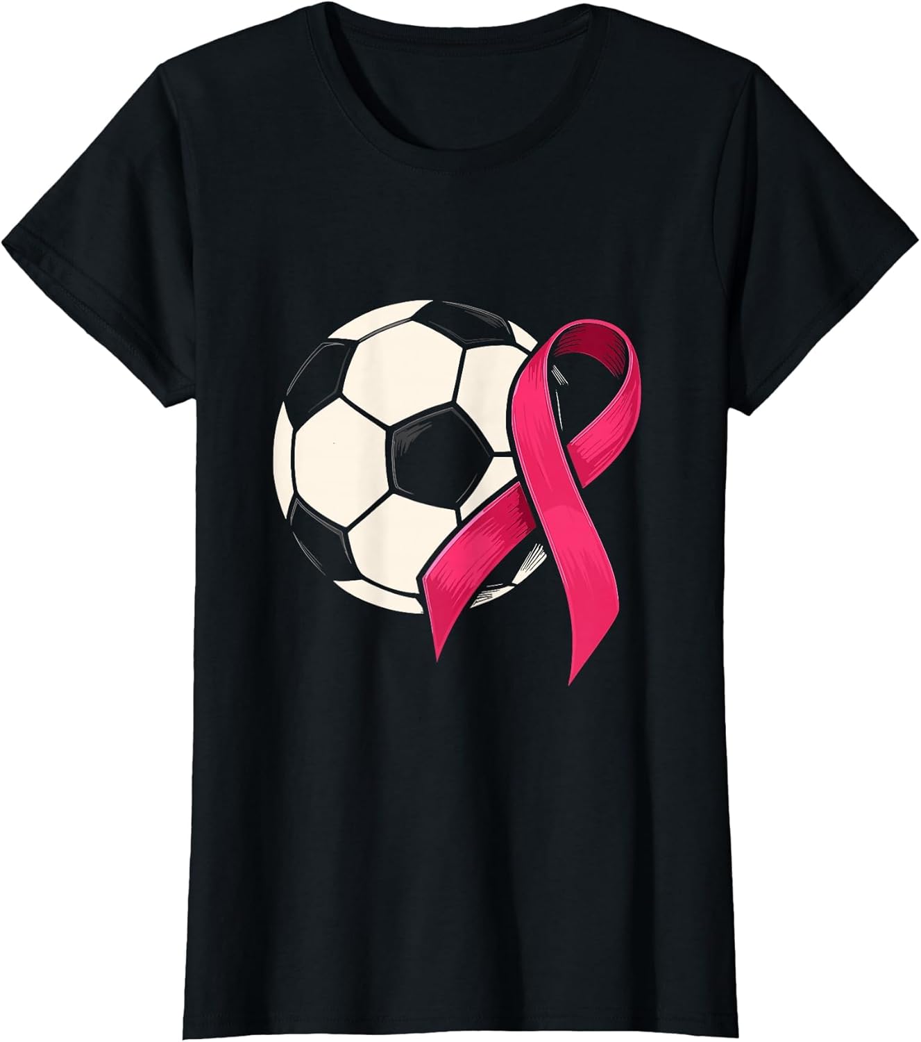 Breast Cancer Awareness Soccer Ball Pink Ribbon
