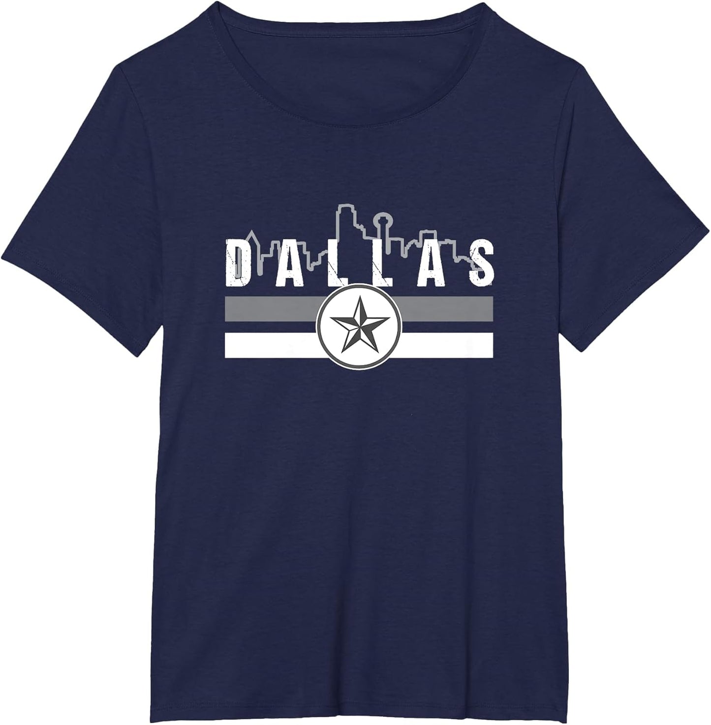 Blue & Grey TX Dallas Old School Throwback Dallas Fan