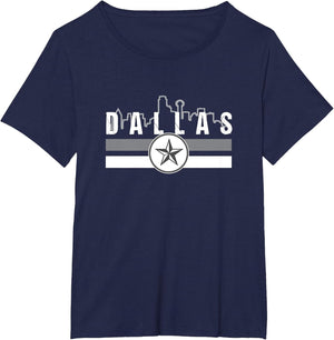 Blue & Grey TX Dallas Old School Throwback Dallas Fan