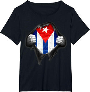 Cuba Flag T Shirt. Proud Cuban
