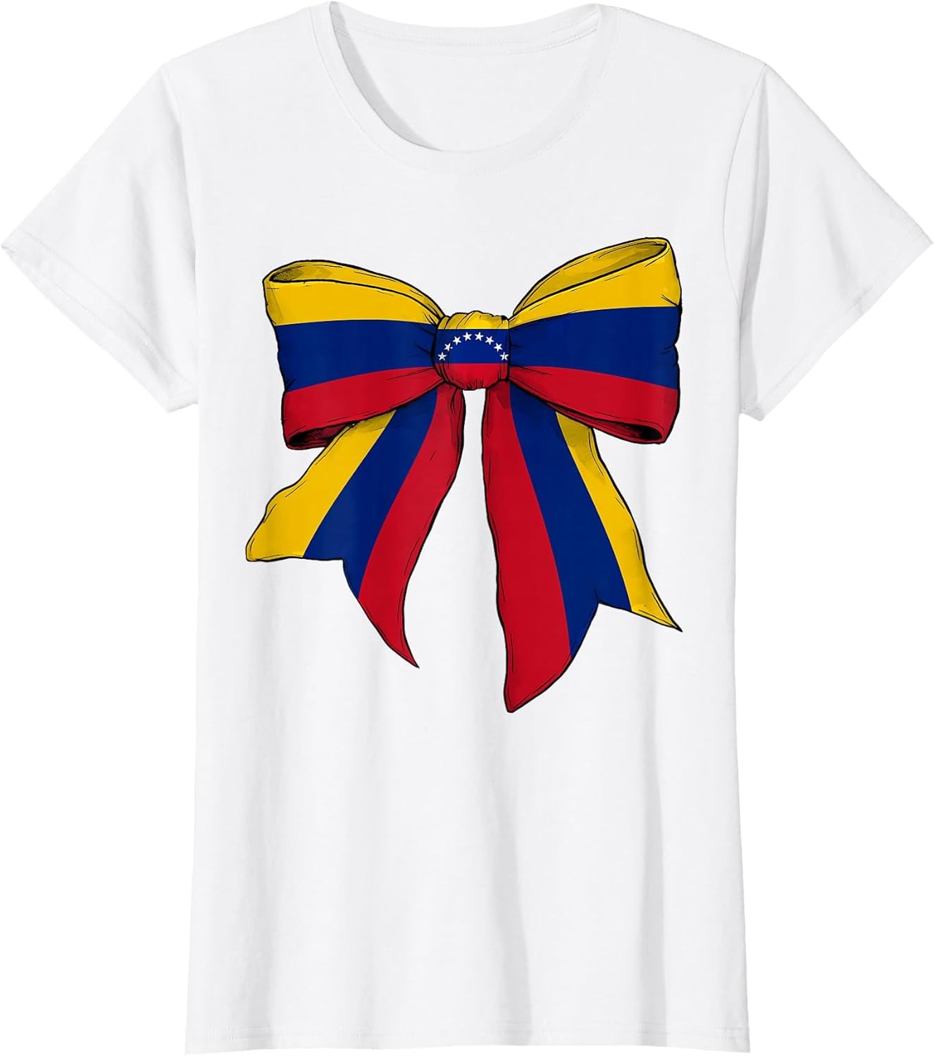 Venezuela Venezuelan Pride Flag Girl Coquette Bow Ribbon