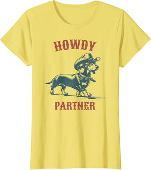 Howdy Partner - Ready for Rodeo - Cowboy Weenie Dachshund