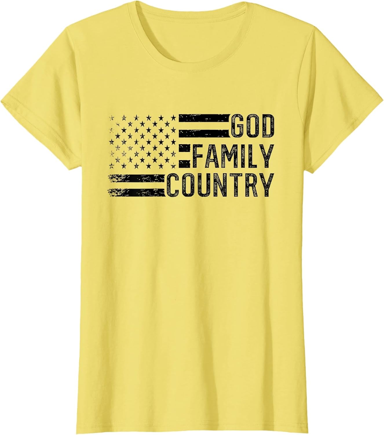 God Family Country - Patriotic Christian US Flag