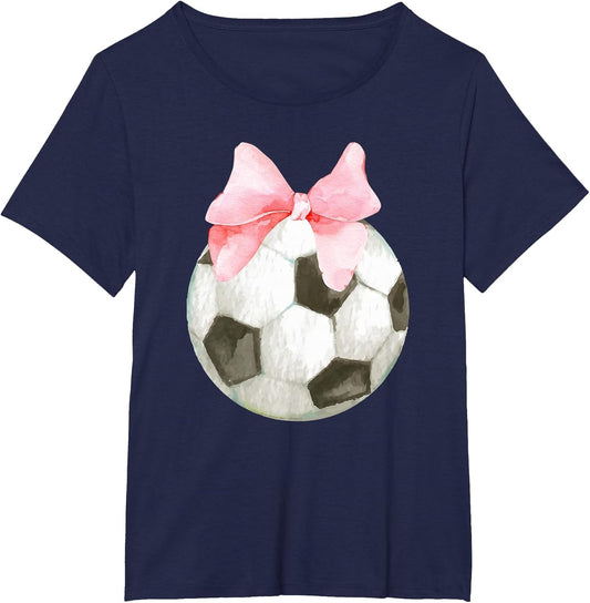 Soccer Pink Bow Coquette Preppy Aesthetic Player Athlete