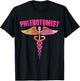 Colorful Watercolor Caduceus Phlebotomist Men Women Novelty