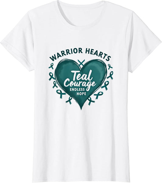 Ovarian Cancer Awareness: Warrior Hearts, Teal Courage