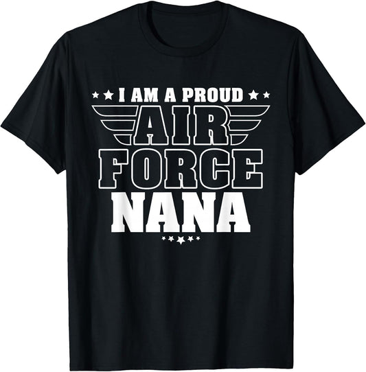 Proud Air Force Nana Patriotic Pride Military Grandmother