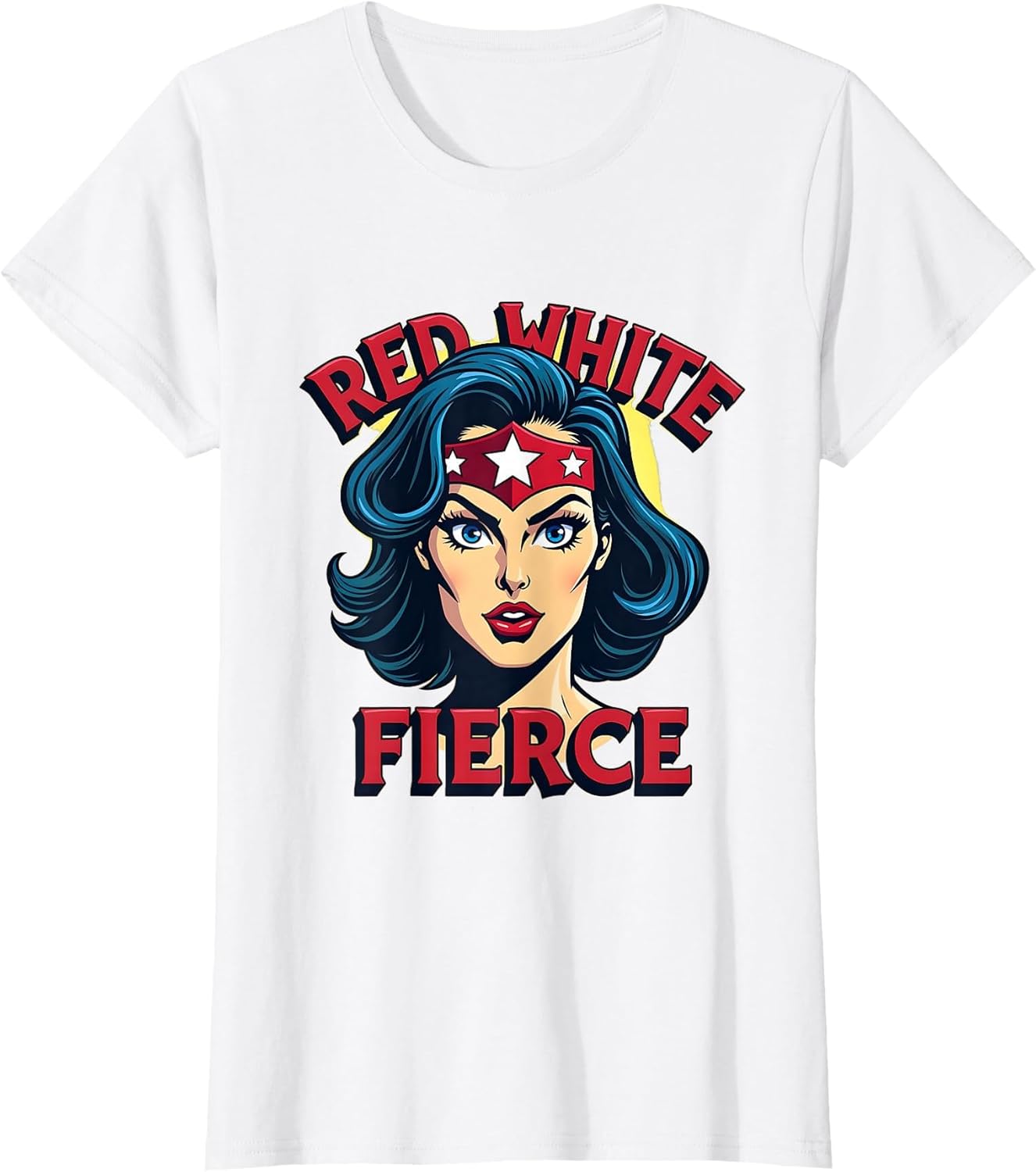 Red White Fierce Patriotic Women Design
