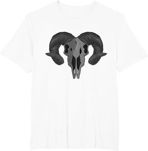 Ram Skull Heavy Metal Rock and Tattoo Lovers Aries Skull