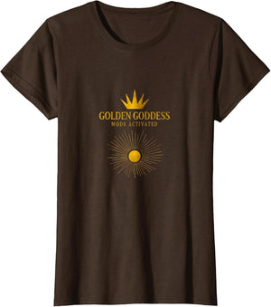 Golden Goddess Mode Activated Empowerment Design
