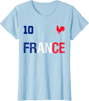 French Football Jersey Shirt Flag of France National Soccer