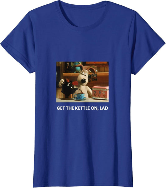 Wallace & Gromit Get The Kettle On Lad Retro Cartoon PAPL778