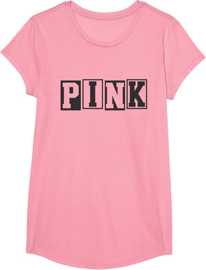 Vintage Pink Aesthetic Block Letter for Girls and Boys