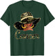 Cancer Queen Black Woman with Hat Camo Afro Woman Zodiac