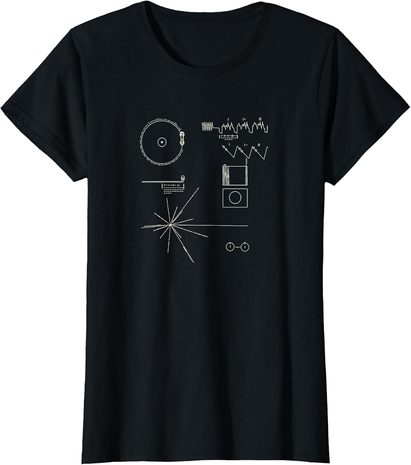 Voyager Golden Record NASA T Shirt