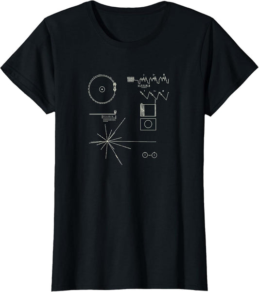 Voyager Golden Record NASA T Shirt