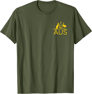 Australia Kangaroo and EMU Coat of ARMS AUS Aussie Sports