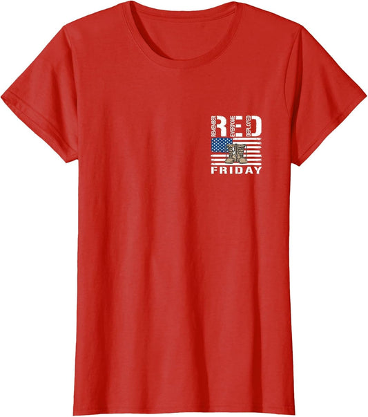 (2 Sided Print) Red Friday Military Veteran Deployed