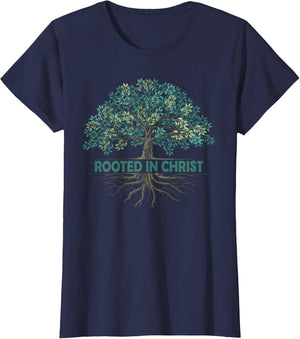 Rooted in Christ Tree God Roots Jesus Christians