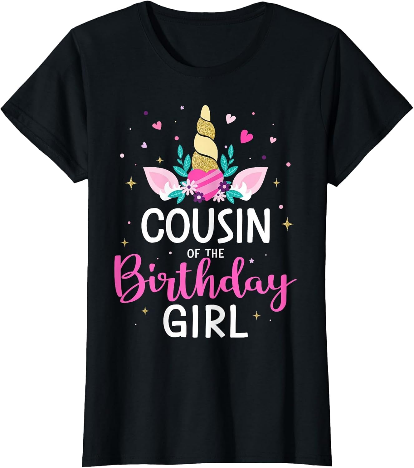 Cousin of The Birthday Girl Matching Family Unicorn Party