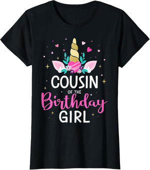 Cousin of The Birthday Girl Matching Family Unicorn Party