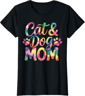 Cat & Dog Mom Funny Mama Mothers Day Tie Dye