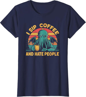 Cthulhu, I Sip Coffee and Hate People, Grumpy Cthulhu Coffee
