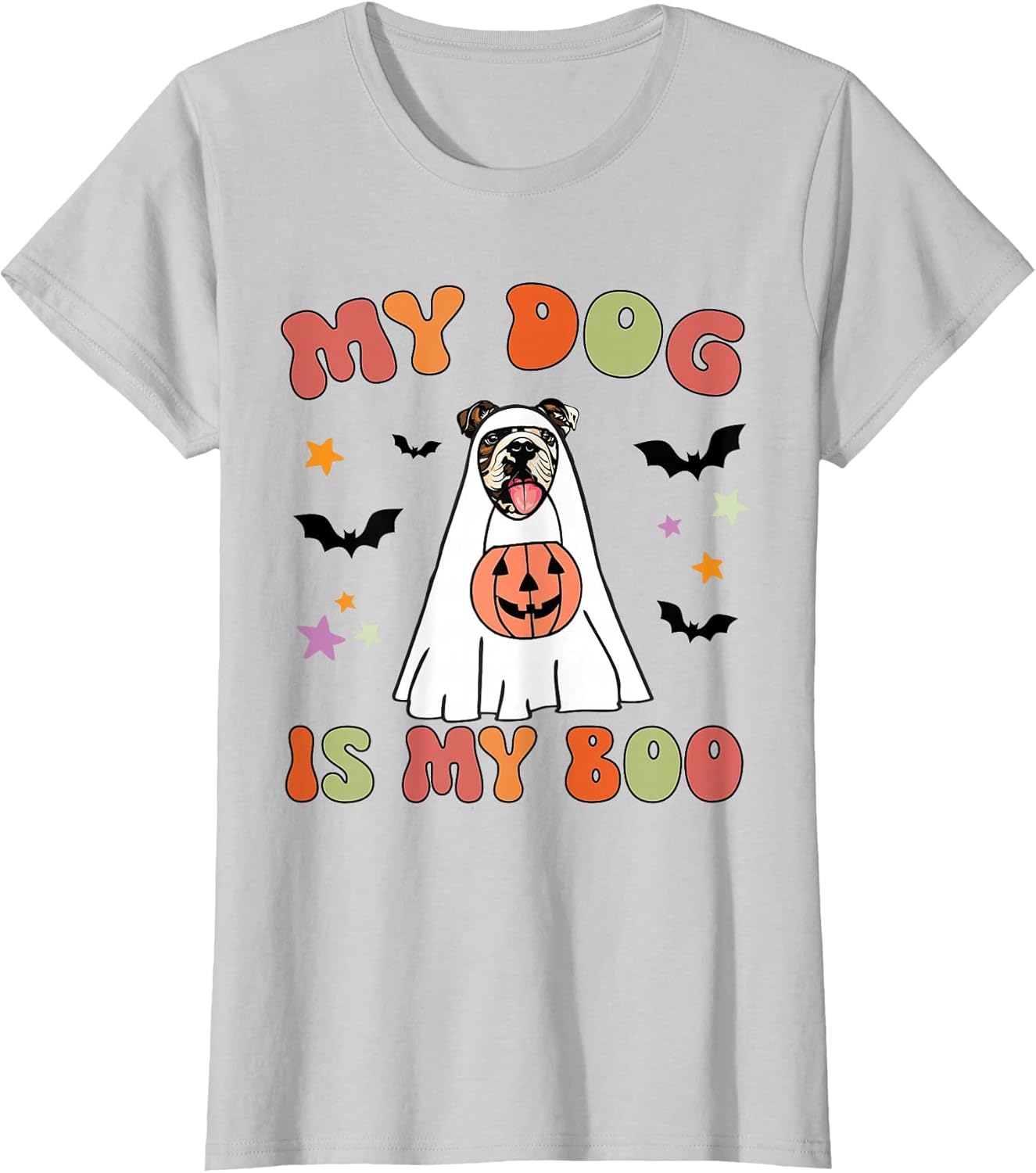 My Dog is My Boo Fawn English Bulldog Halloween Costume