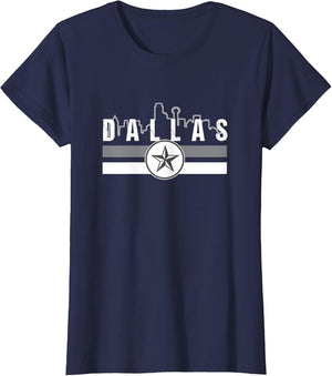 Blue & Grey TX Dallas Old School Throwback Dallas Fan