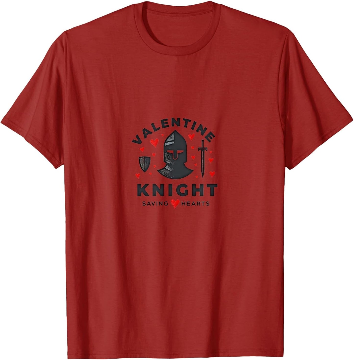 Valentine Knight Saving Hearts Romantic Design