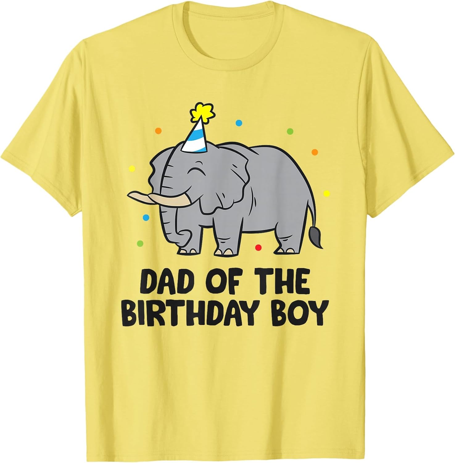 Dad of The Birthday Boy Matching Elephant Birthday