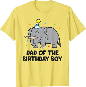 Dad of The Birthday Boy Matching Elephant Birthday