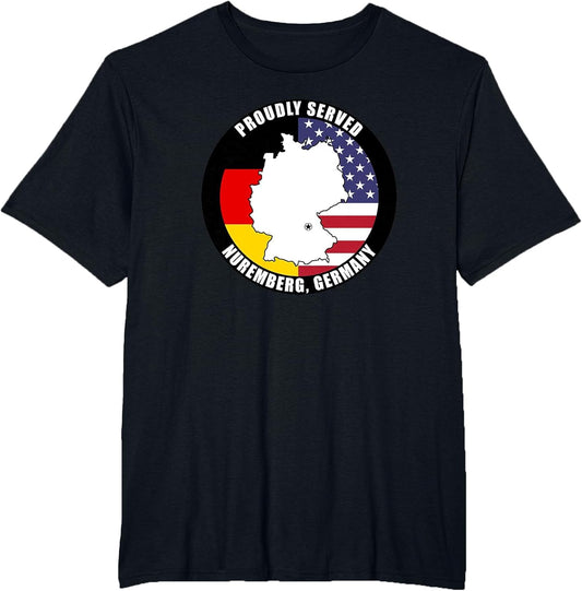 Proudly Served Nuremberg Germany Military Veteran Army Vet