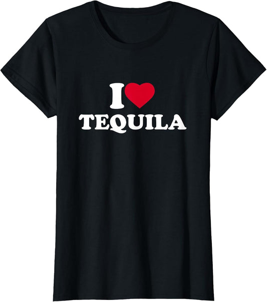 I Love Heart Tequila Lover Drinker Drinking Alcohol