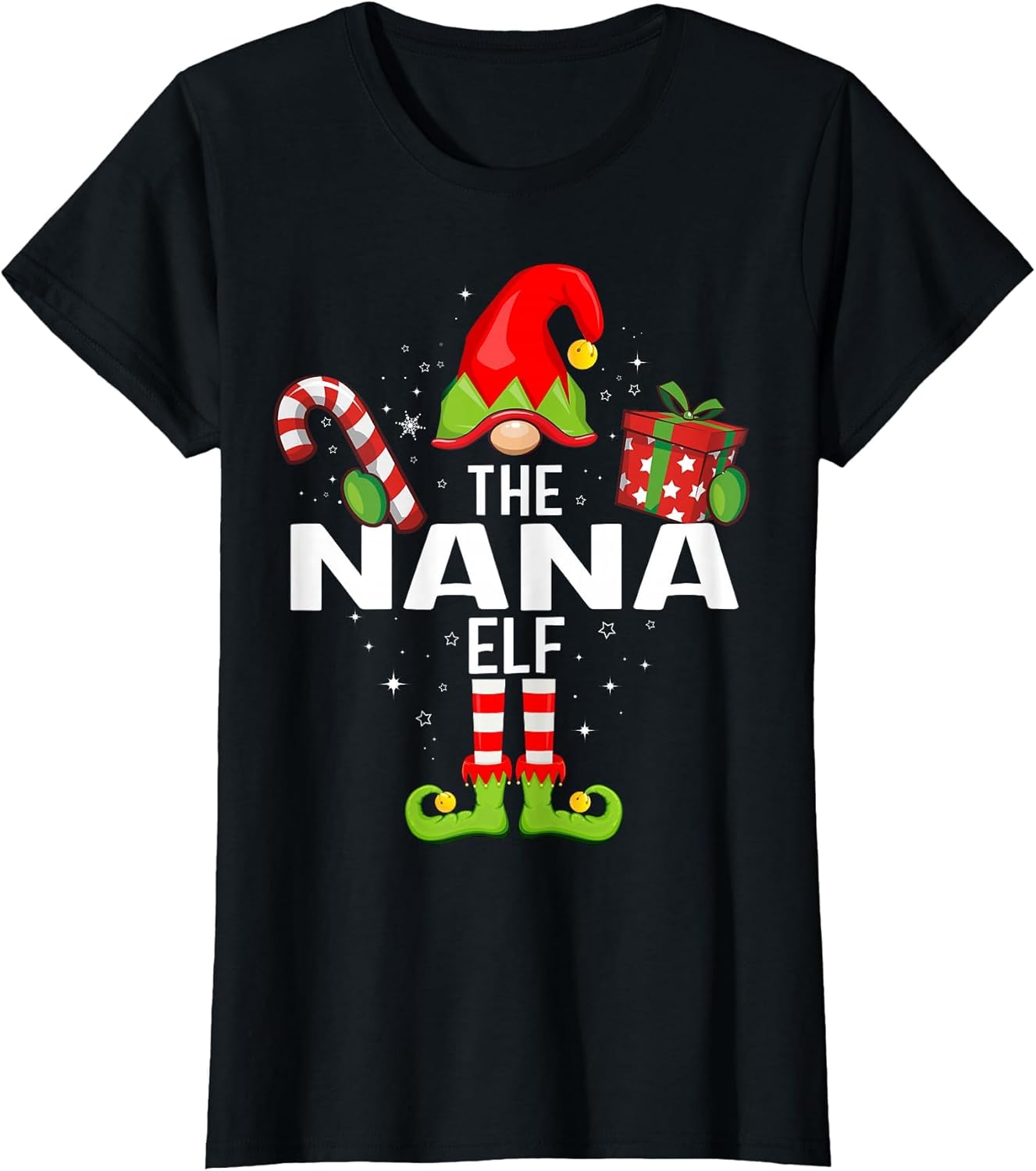 The Nana Elf Family Christmas Pajama Xmas