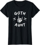 Goth Aunt Funny Emo Auntie Punk Aunt Skeleton Hand Heart