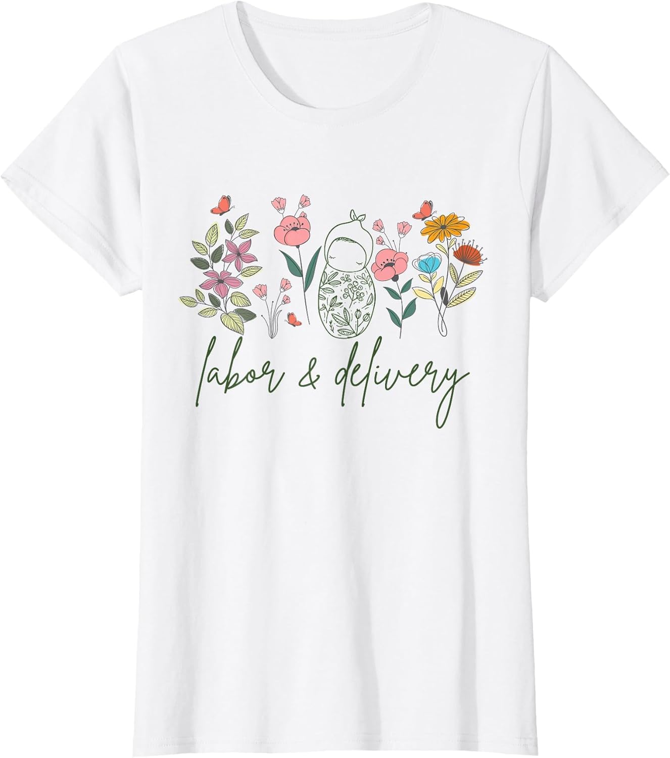 Retro Wildflower Labor and Delivery Nurse Future L&D Nurse