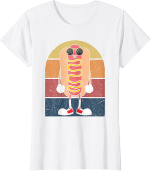 Cool Hot Dog Fast Food Sunglasses Weiner Foodie Retro Hotdog