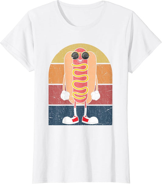Cool Hot Dog Fast Food Sunglasses Weiner Foodie Retro Hotdog