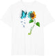 Butterfly Sunflower Thyroid Cancer Awareness