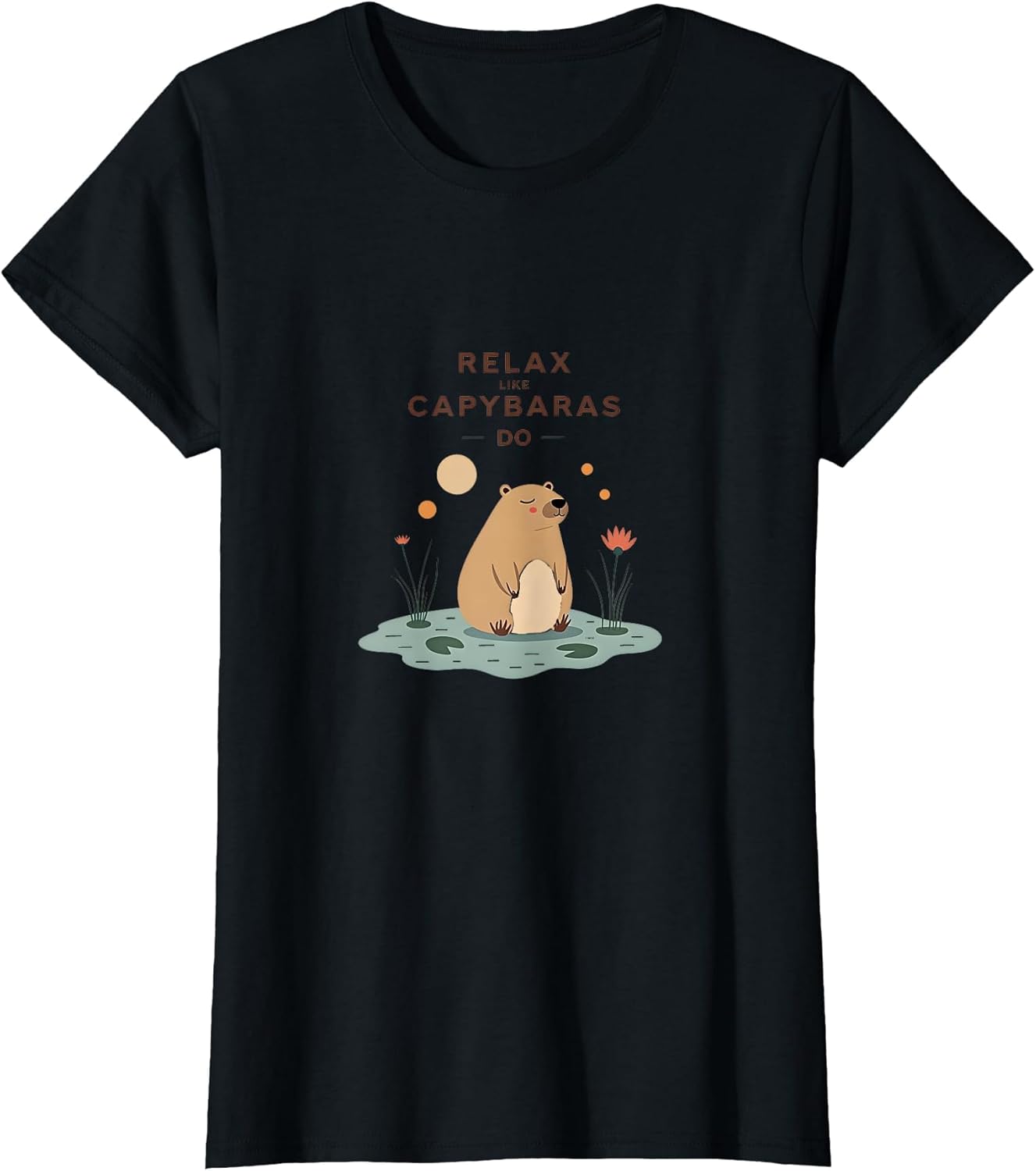 Relax Like Capybaras Do Zen Animal Design