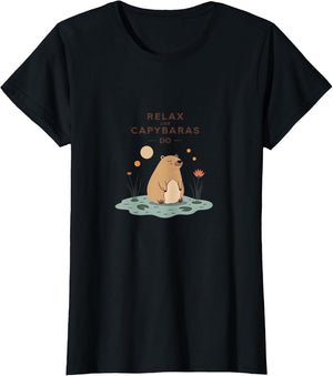 Relax Like Capybaras Do Zen Animal Design