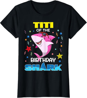 Titi of The Birthday Shark Kids Party Family Matching