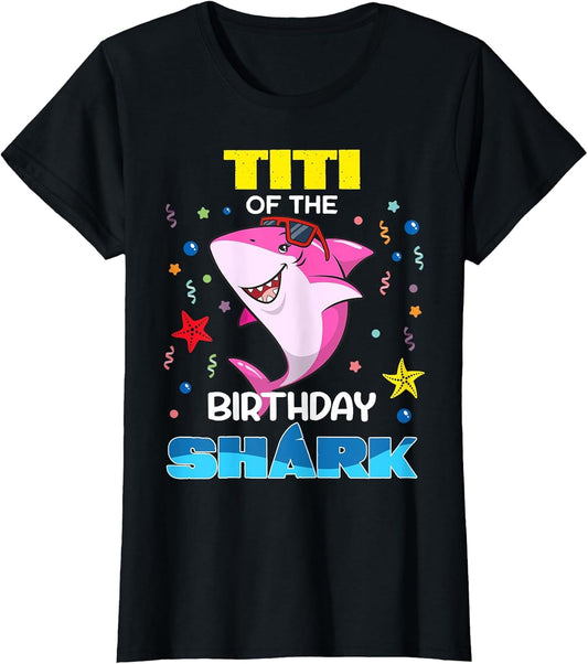 Titi of The Birthday Shark Kids Party Family Matching
