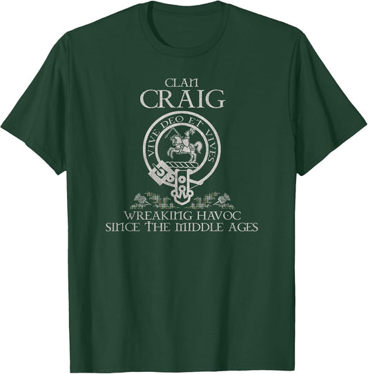 Clan Craig Crest, Surname, Scottish Heritage Vintage