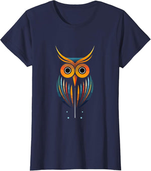 Retro Owl - Abstract Geometric Mid Century Modern
